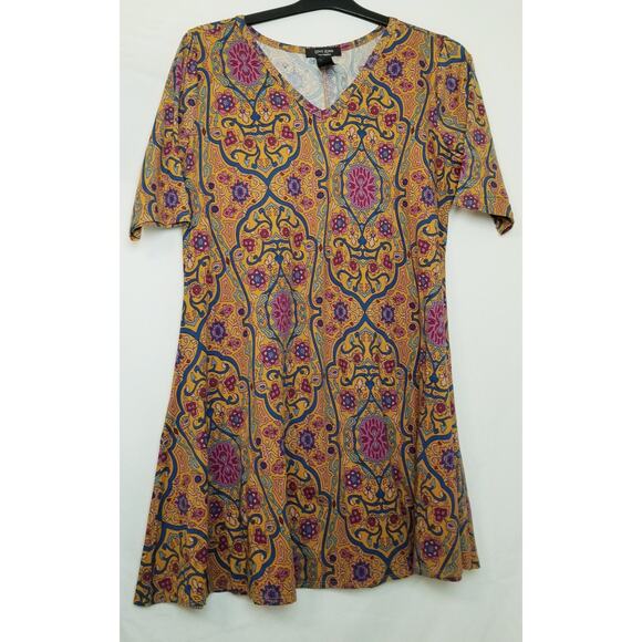 Love Ryan Log Angeles Mini V-Neck Short Sleeve Drs Soft Fabric See Measurements - Picture 1 of 4